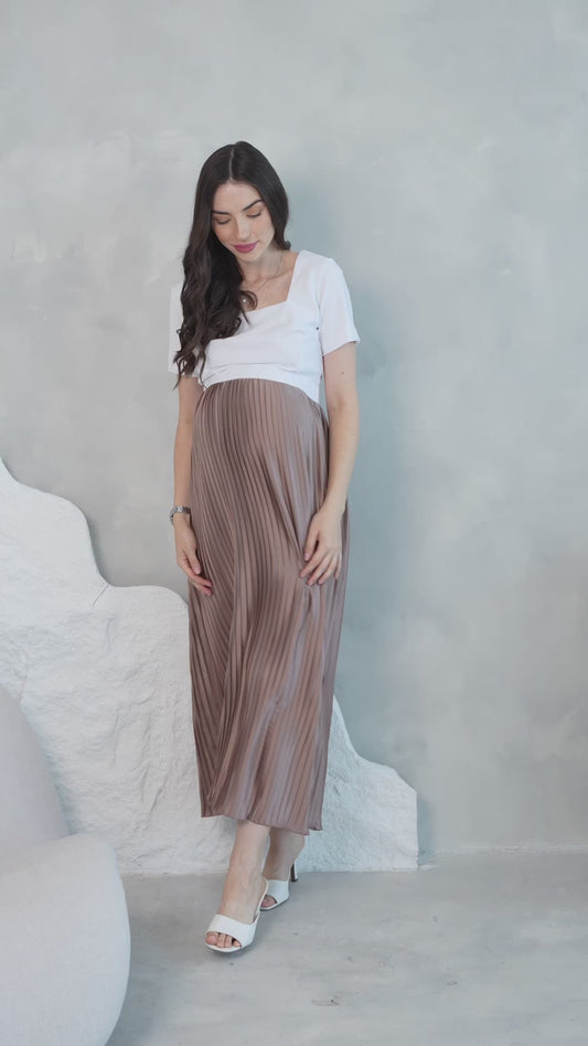 Aura Pleated Dress